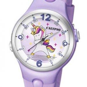 Calypso K5784/3 Reloj de Unicornio infantil morado